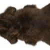 Lammfell braun gefärbt