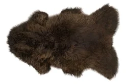 Lammfell braun gefärbt