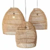 Lampenschirm Luna Rattan natural 3er Set