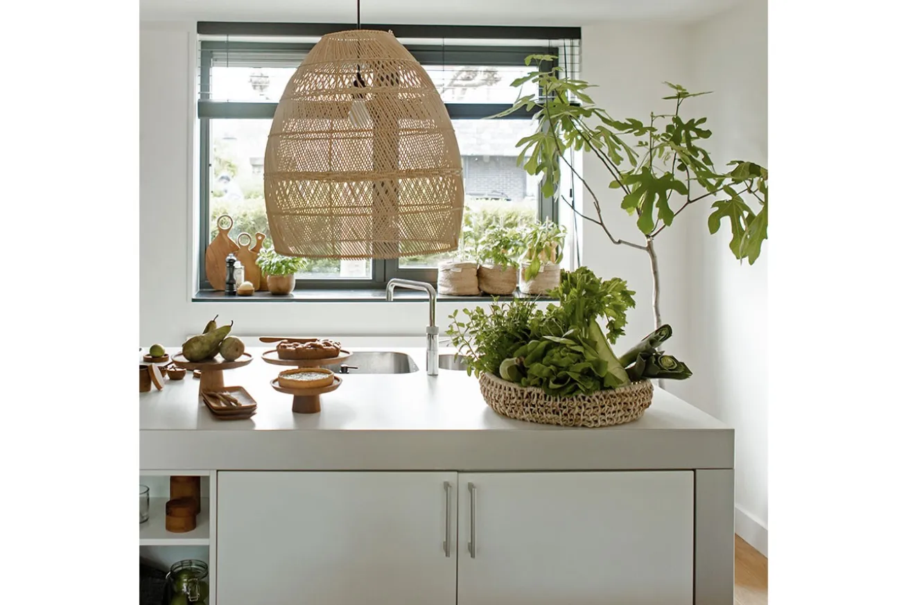 Lampenschirm Luna Rattan natural S