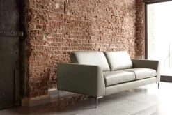 Ledersofa Oslo Premium 2 Sitzer braun