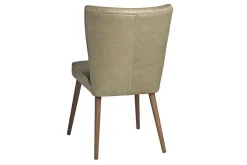 Lederstuhl Jules im Retro-Look taupe