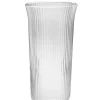 Longdrinkglas Inku geriffelt H 16 cm