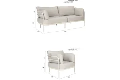 Lounge Set Vista Outdoor 3tlg beige