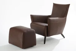 Loungesessel Cheo Leder braun
