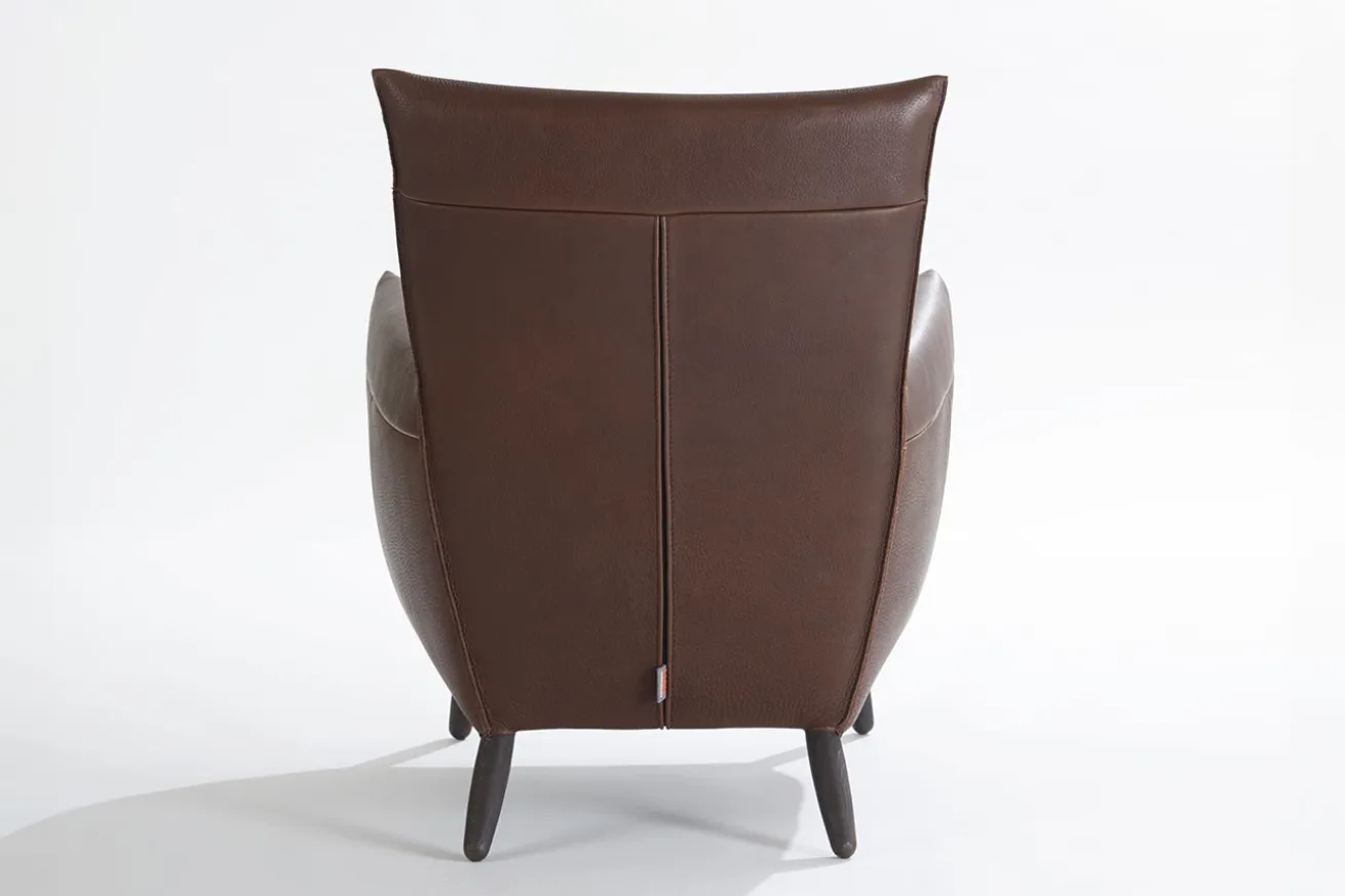 Loungesessel Cheo Leder braun