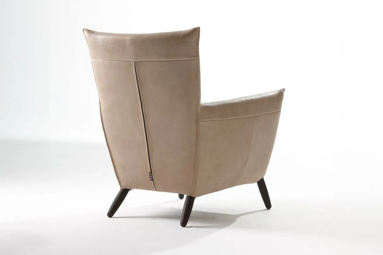 Loungesessel Cheo Leder beige