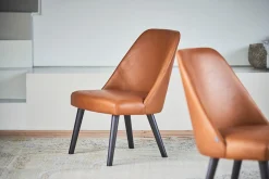 Loungesessel Flaminia Leder braun