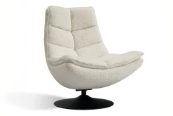 Loungesessel Marco Boucléstoff weiss