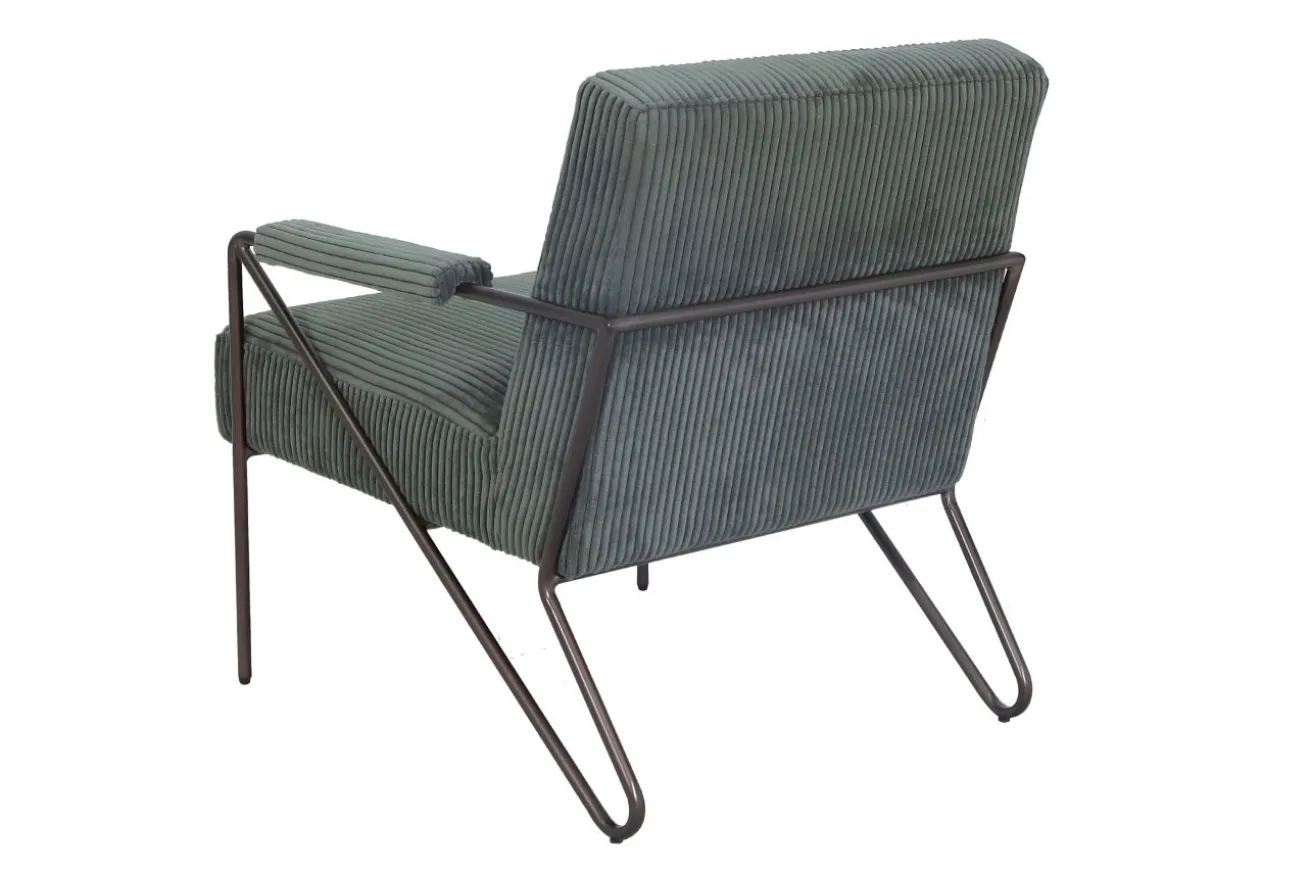 Loungesessel Marco Havana Cordstoff olivgrün