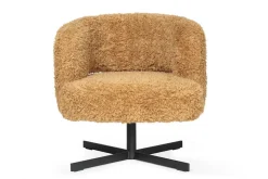 Low Dining Sessel Lennox Stoff curry