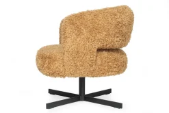 Low Dining Sessel Lennox Stoff curry