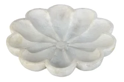 Marmorschale Flower flach D 23 cm H 4 cm
