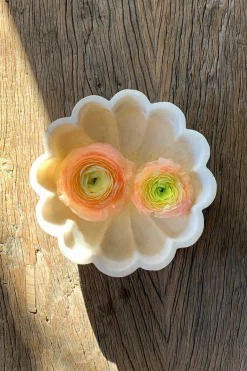 Marmorschale Flower hoch