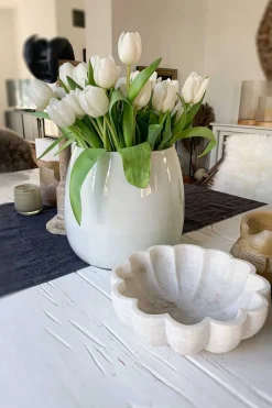 Marmorschale Flower hoch