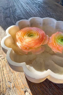 Marmorschale Flower hoch