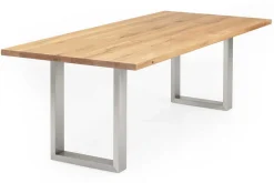 Moderner Esstisch Eiche massiv gerade Kante ab 140x90x3