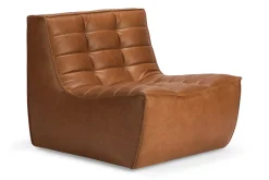 Modulsofa N701 Einzelelement B 80 cm braun