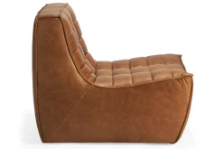 Modulsofa N701 Einzelelement B 80 cm braun