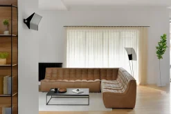 Modulsofa N701 2-Sitzer B 140 cm braun