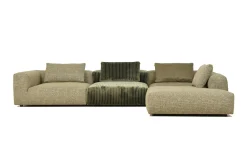 Modulsofa Tarzan Stoff Leder Mix natur