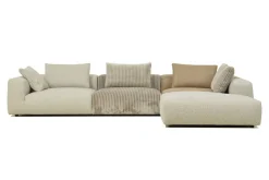 Modulsofa Tarzan Stoff Leder Mix natur