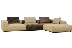 Modulsofa Tarzan Stoff Leder Mix natur
