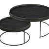 Notre Monde Couchtischgestell 2er Set rund L und XL
