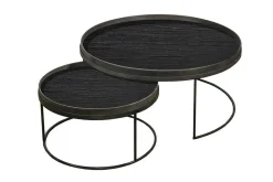 Notre Monde Couchtischgestell 2er Set rund L und XL