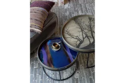 Notre Monde Tablett Black Tree D 61 cm