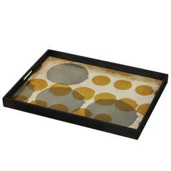 Notre Monde Tablett Sienna Layered Dots 61 cm
