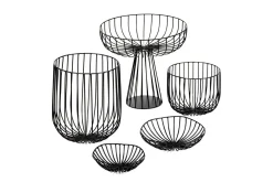 Obstschale Catu Metall schwarz H 28