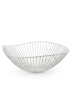 Obstschale Cesira Metall weiss 39 cm