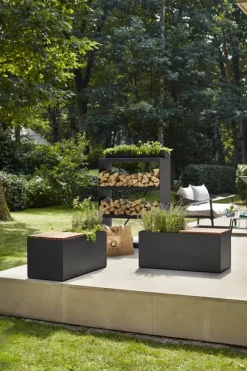 Ofyr Bench Gartenbank Black 100