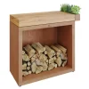 Ofyr Butcher Block Storage Corten 90 Teak