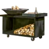 Ofyr Grill Island Black 100 PRO Teakholz