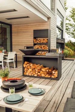 Ofyr Grill Island Black 100 Keramik dunkelgrau