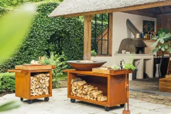 Ofyr Grill Island Corten 100 PRO Teakholz