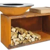 Ofyr Grill Island Corten 100 Teakholz