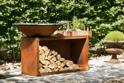 Ofyr Grill Island Corten 100 Teakholz