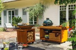 Ofyr Kamado Table Corten Beton B 135 cm