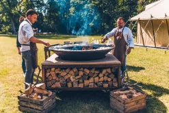 Ofyr Lederschürze braun