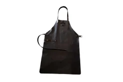Ofyr Lederschürze schwarz