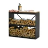 Ofyr Wood Storage Regal Black Dressoir niedrig