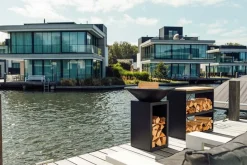 Ofyr Wood Storage Regal Black Dressoir niedrig