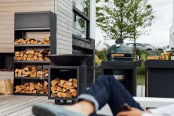 Ofyr Wood Storage Regal Black 100