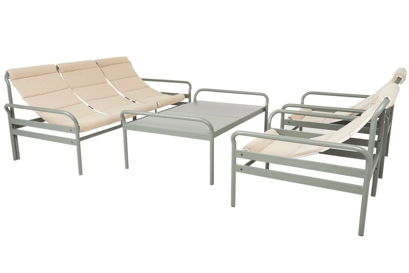 Outdoor Couchtisch Sling grün B 135 cm