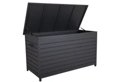 Outdoor Kissenbox Gäster schwarz matt