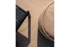 Outdoor Sitzhocker Donut rund braun