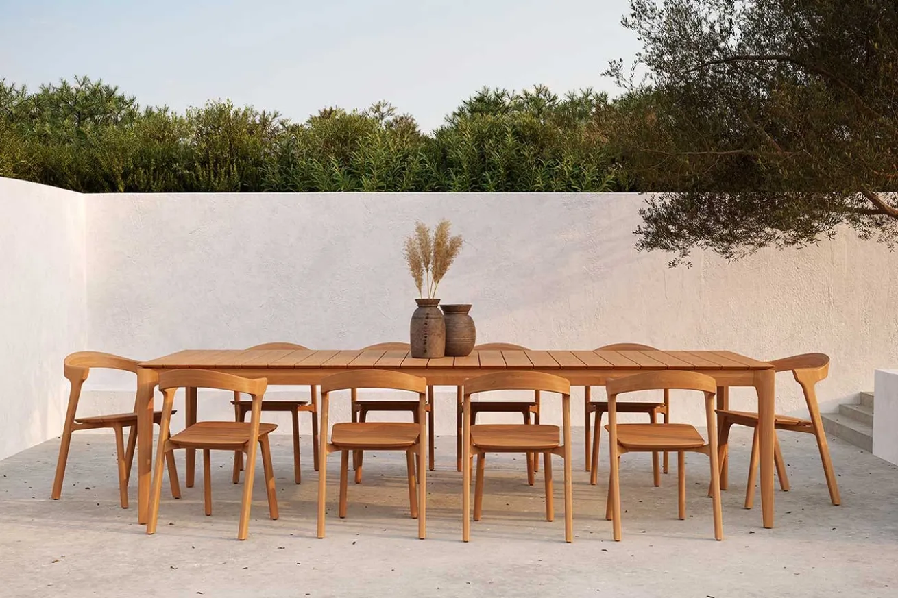 Outdoor Stuhl Bok Teak massiv